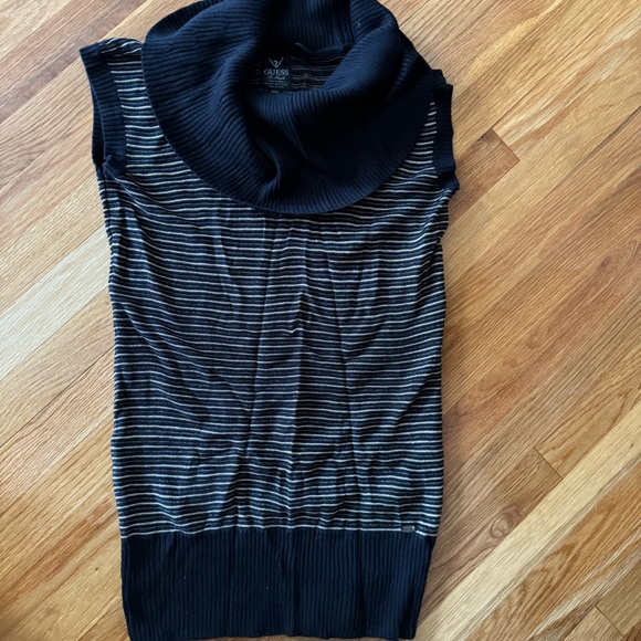 Guess Sleeveless Cowl Neck Sweater Dress - Picture 2 of 4